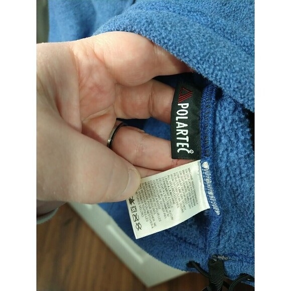The North Face Blue Polar tech Zip Collared Fleece Jacket. Size  M - Picture 11 of 12